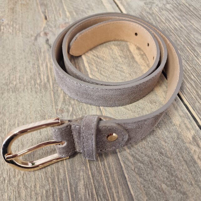 Riem suède - taupe