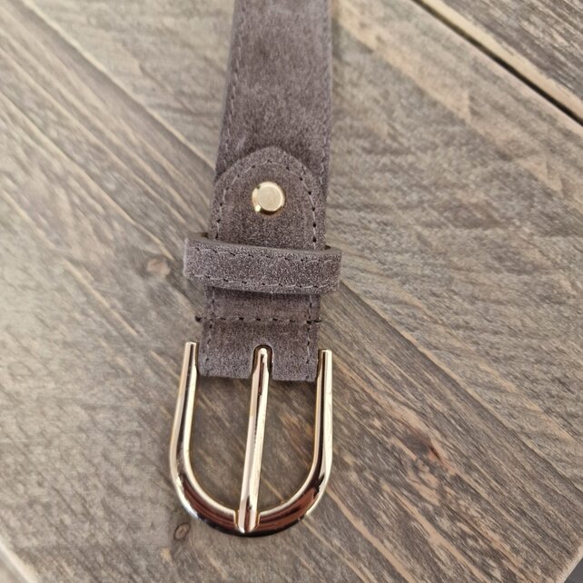 Riem suède - taupe