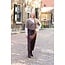 Blouse Esmee - bruin/offwhite