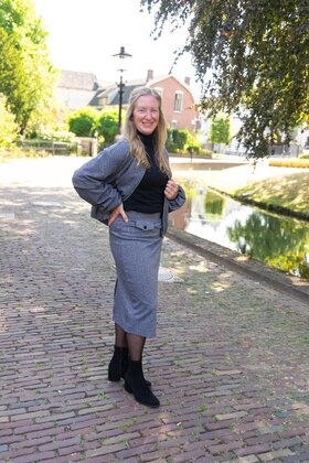 Jasje Celine - zwart/wit/blauw