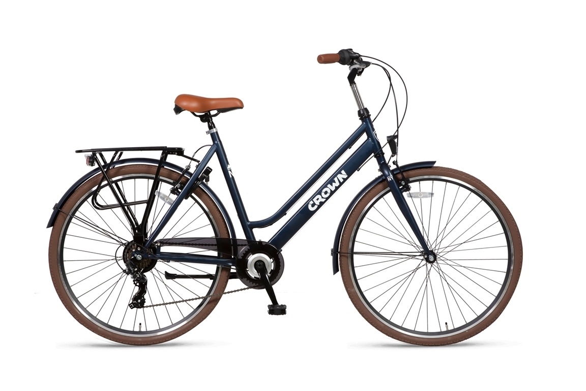 Altec Crown New York Damesfiets 28 inch 55cm 7V Jeans Blue