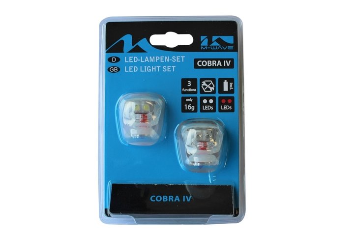 Fietsverlichting set Led Cobra Wit 1