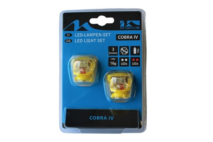 Fietsverlichting set Led Cobra Geel 1