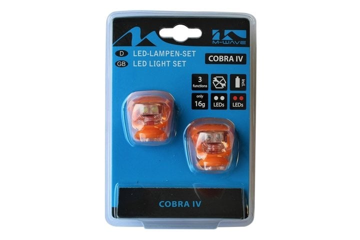 Fietsverlichting set Led Cobra Oranje 1