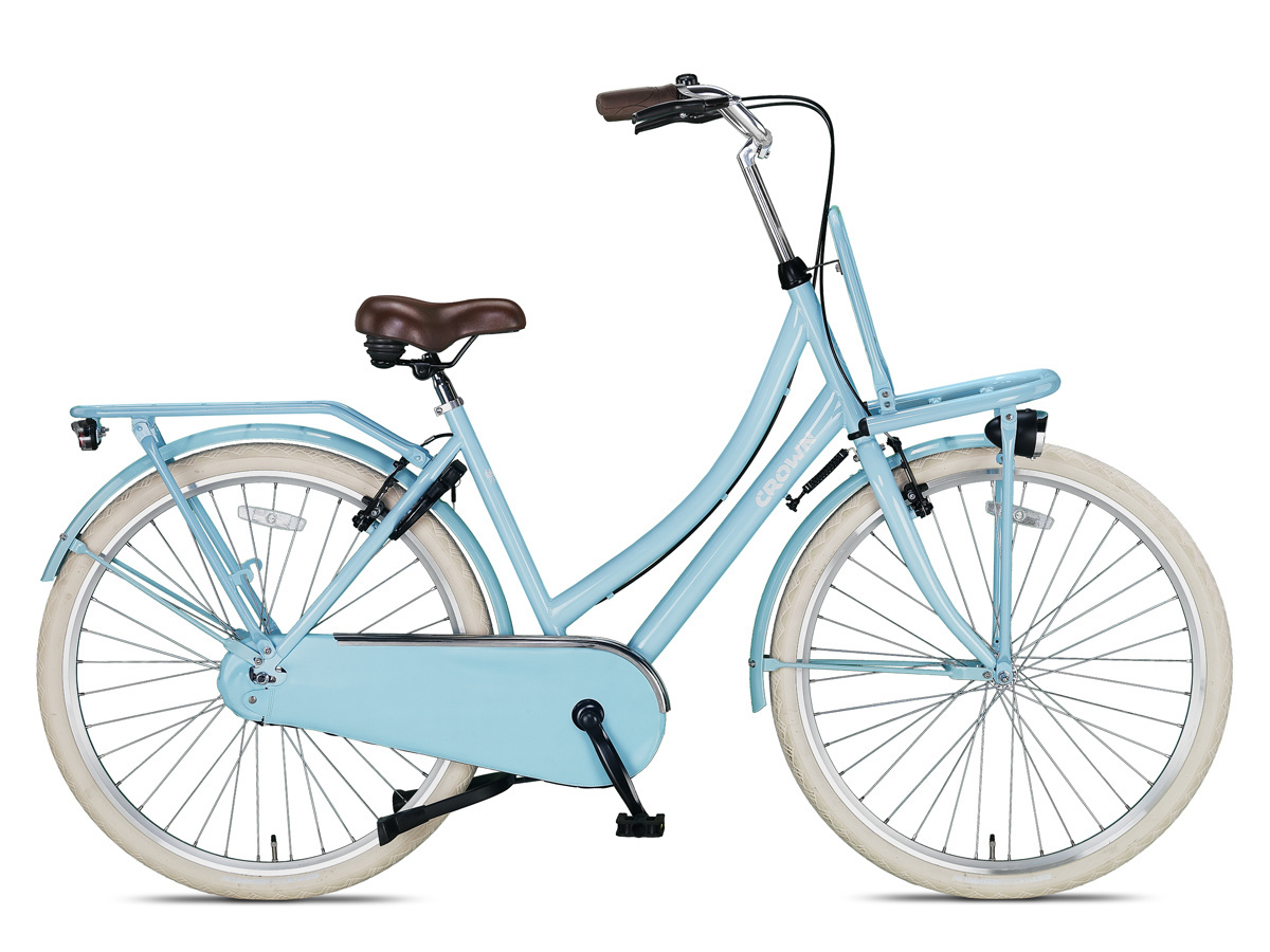Crown Paris Transportfiets 28 inch 53cm Sky Blue Crown Paris Transportfiets 28 inch 53cm Sky Blue