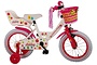 Volare Ashley Kinderfiets Meisjes 14 inch Wit 95% afgemonteerd 2 klein