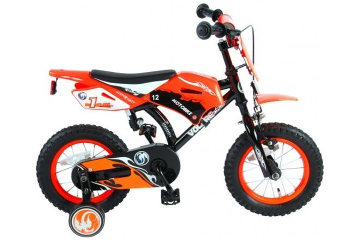 Volare Motorbike Kinderfiets Jongens 12 inch Oranje 95% afgemonteerd 1