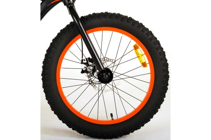 Volare Gradient Fatbike 20 inch Zwart/Rood/Oranje 6v 3