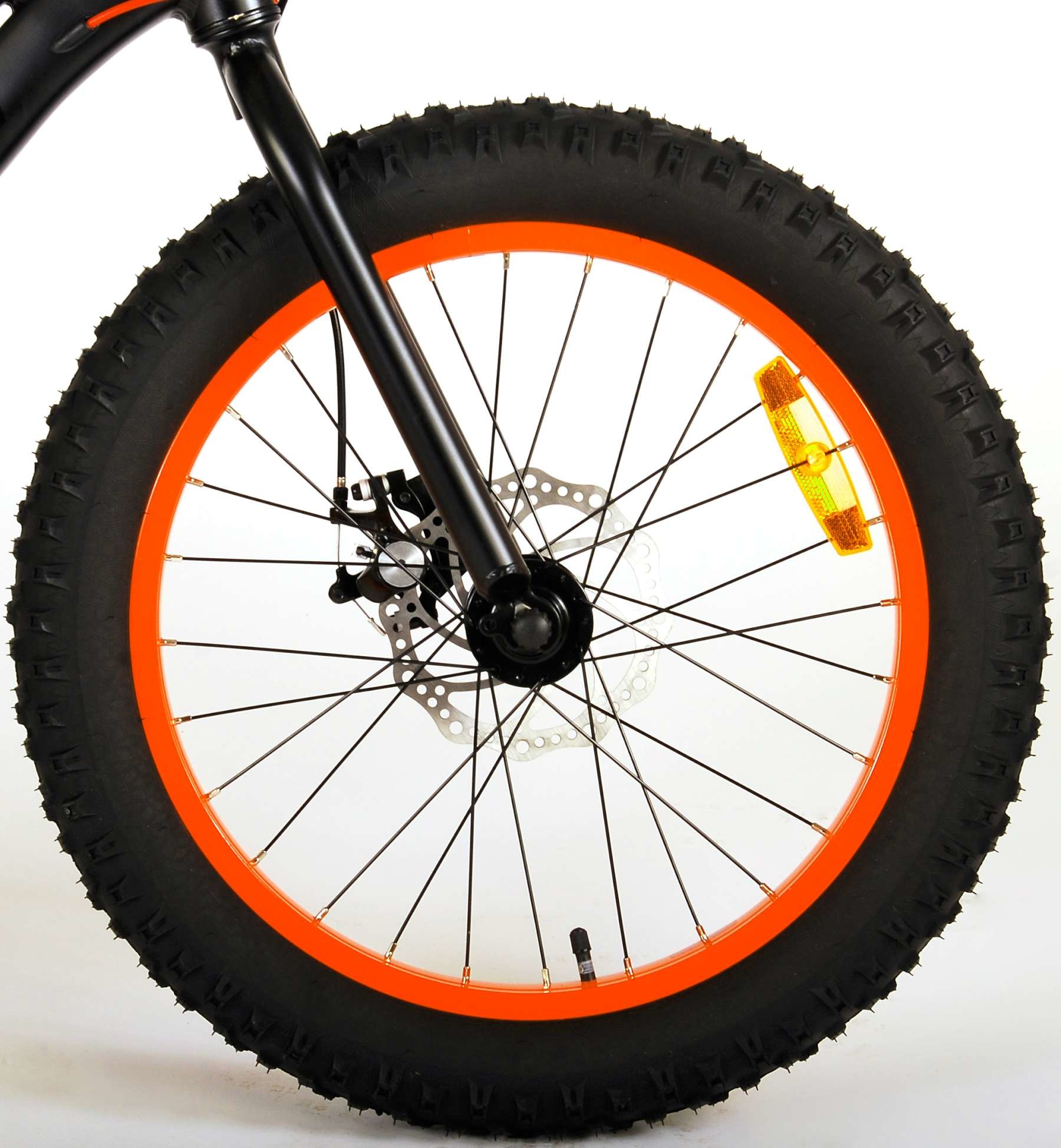 Ster Zwitsers Zuinig Volare Gradient Fatbike 20 inch Zwart/Rood/Oranje 6v - Fietsen4all.nl