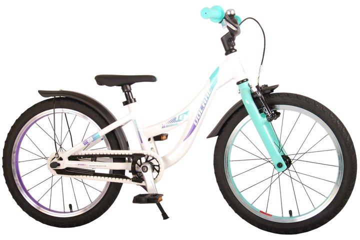 Volare Glamour Kinderfiets Meisjes 18 inch Parelmoer Mint Groen 2