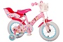 Disney Princess Kinderfiets Meisjes 12 inch Roze Poppenzitje 2 klein