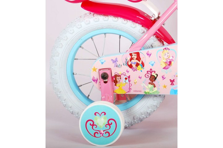 Disney Princess Kinderfiets Meisjes 12 inch Roze Poppenzitje 5