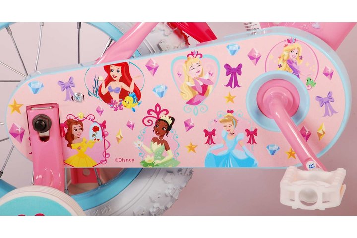 Disney Princess Kinderfiets Meisjes 12 inch Roze Poppenzitje 7