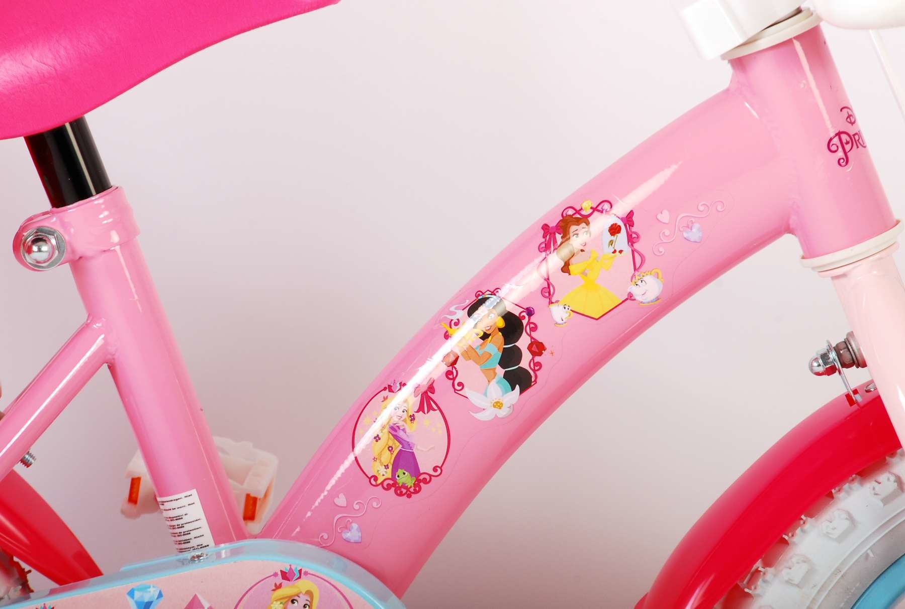 systeem Knorretje onderdak Disney Princess Kinderfiets Meisjes 12 inch Roze Poppenzitje -  Fietsen4all.nl