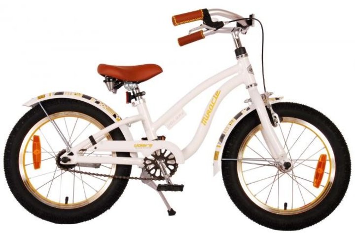 Volare Miracle Cruiser Kinderfiets Meisjes 16 inch Wit 1