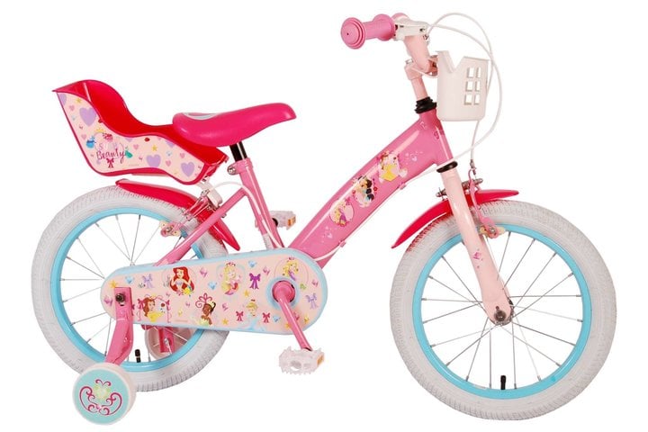 Disney Princess Kinderfiets Meisjes 16 inch Roze Blauw Twee Handremmen 2