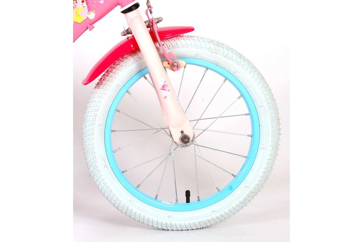 Disney Princess Kinderfiets Meisjes 16 inch Roze Blauw Twee Handremmen 5