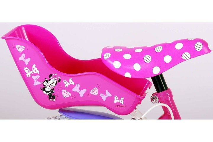 Disney Minnie Cutest Ever! Kinderfiets Meisjes 14 inch Roze Twee Handremmen 8