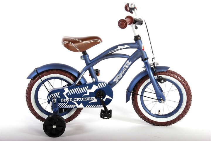 Volare Blue Cruiser Kinderfiets Jongens 12 inch Blauw 95% afgemonteerd 1