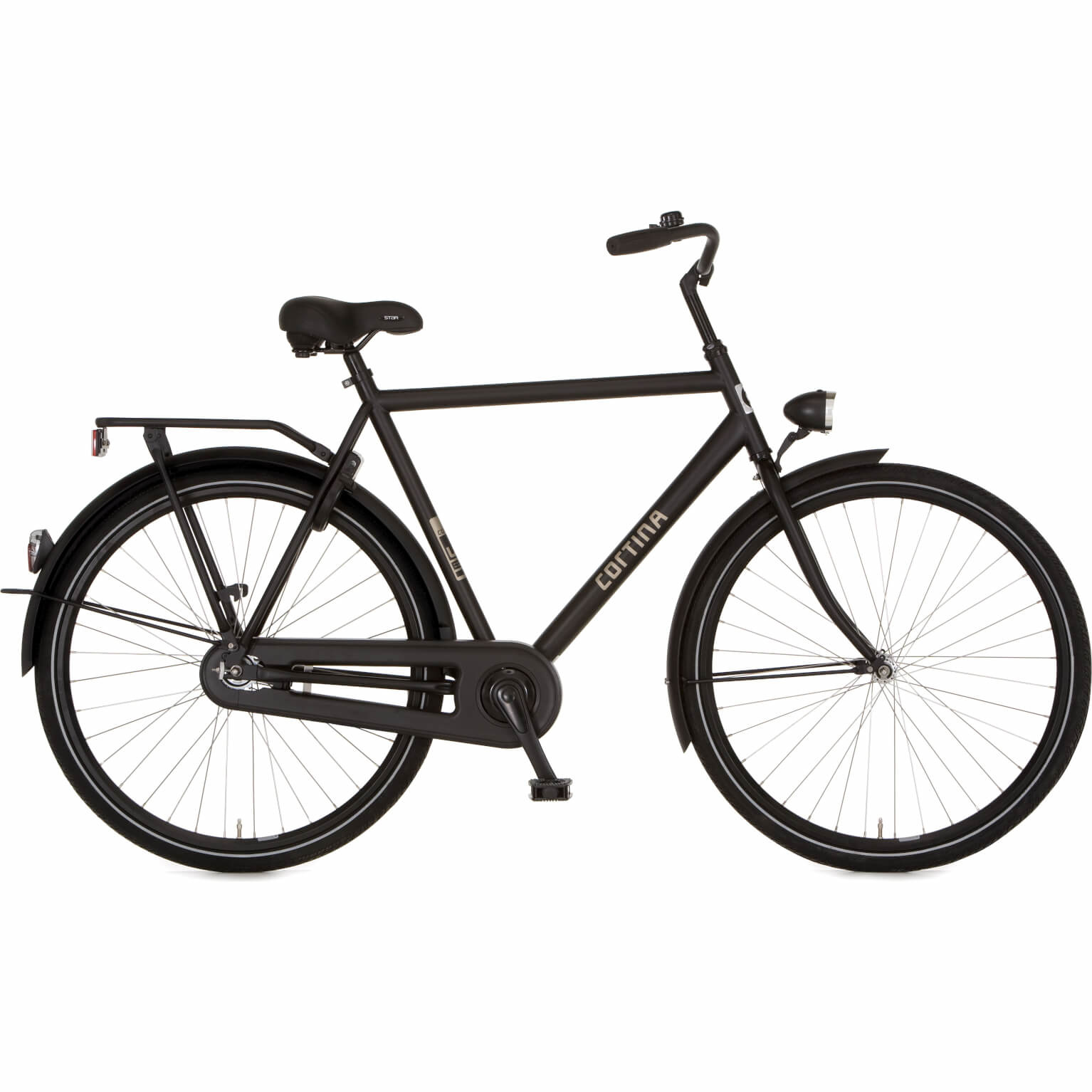 Cortina U1 Herenfiets 28 inch 65cm Black Matt RN Cortina U1 Herenfiets 28 inch 65cm Black Matt RN