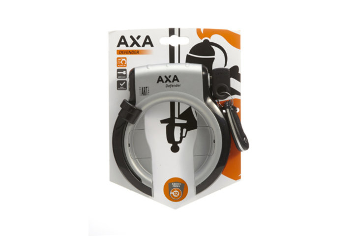 Axa ringslot Defender zilver/zwart 2
