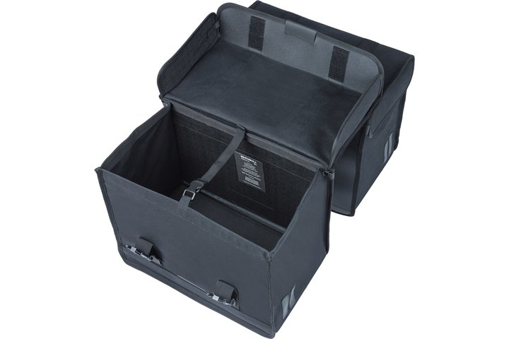 Basil fietstas dubbel Kavan Eco Classic zwart 58L 4