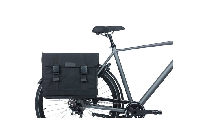 Basil fietstas dubbel Kavan Eco Classic zwart 58L 6