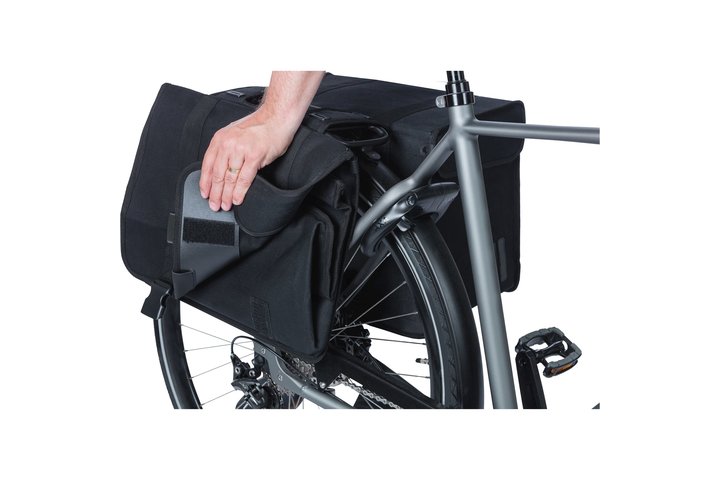 Basil fietstas dubbel Kavan Eco Classic zwart 58L 8