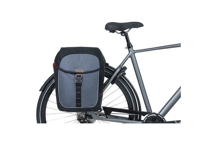 Basil fietstas dubbel Miles black 32L 7