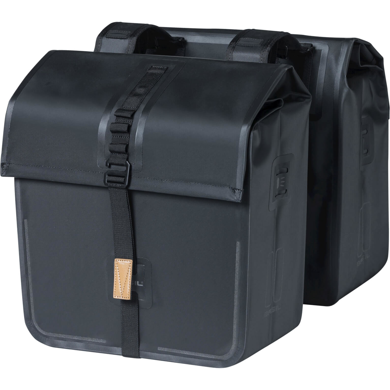 Basil Basil fietstas dubbel Urban dry black 50L