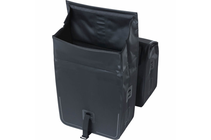 Basil fietstas dubbel Urban dry black 50L 3