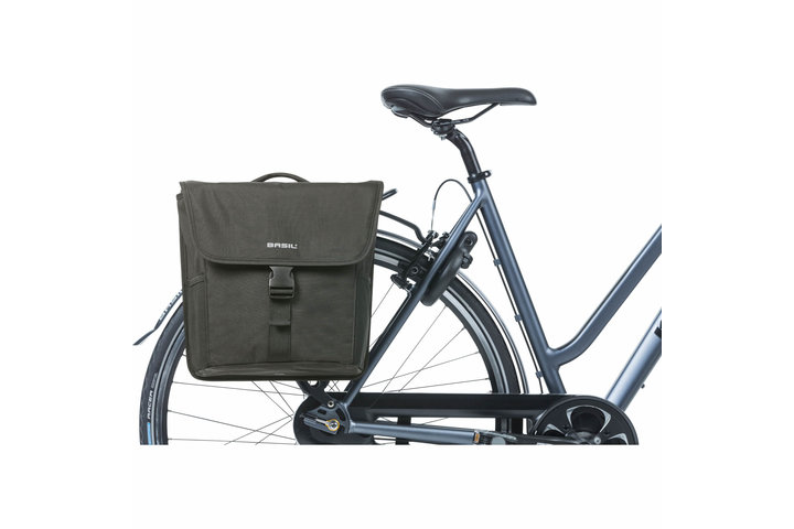 Basil fietstas dubbel Go solid black MIK 32L 4