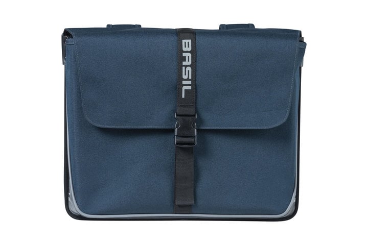 Basil fietstas dubbel Forte blue black 35L 2