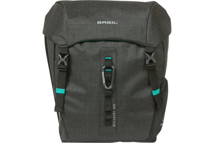 Basil fietstas dubbel Discovery zwart melee 18L 2