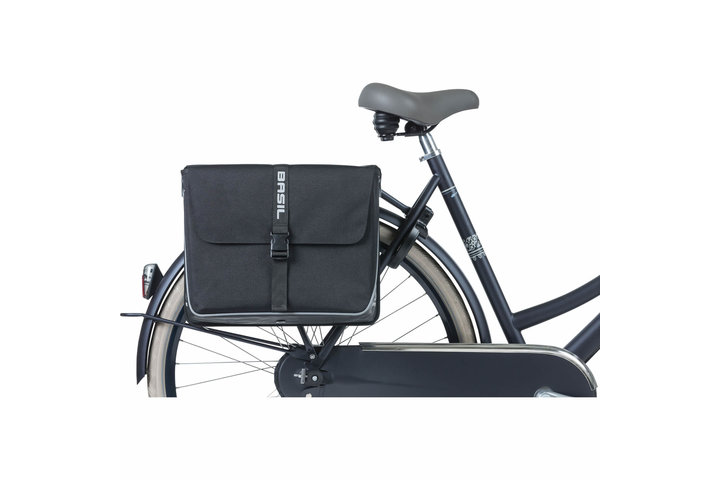 Basil fietstas dubbel Forte black black 35L 7