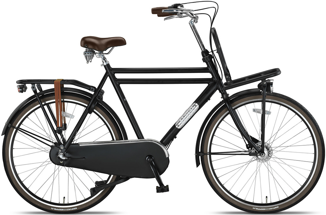 Altec Retro Transportfiets 28 inch 57cm Mat Zwart 3v Altec Retro Transportfiets 28 inch 57cm Mat Zwart 3v