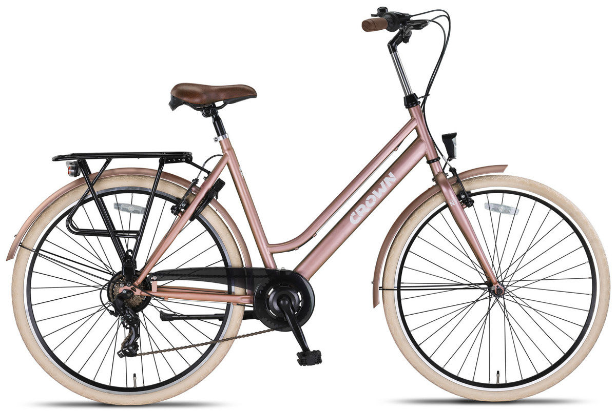 Crown New York Damesfiets 28 inch 53cm 7v Crown New York Damesfiets 28 inch 53cm 7v