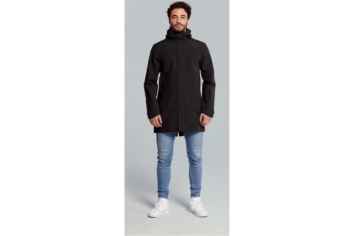 Basil regenparka Mosse heren Jet Black 3