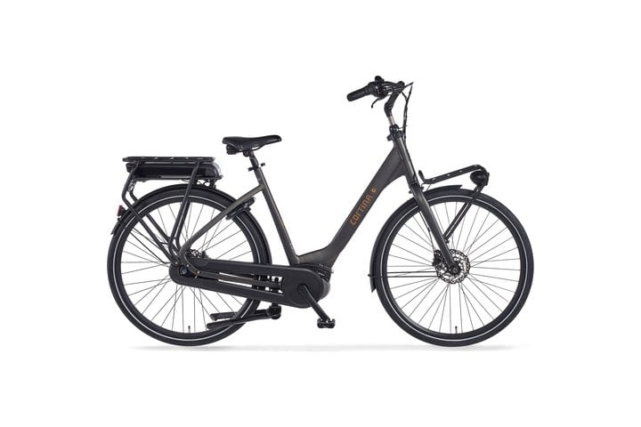 Cortina E-Common Family Moederfiets Bosch Active Line Plus 28 inch 46cm Black Gold Matt DB8 1