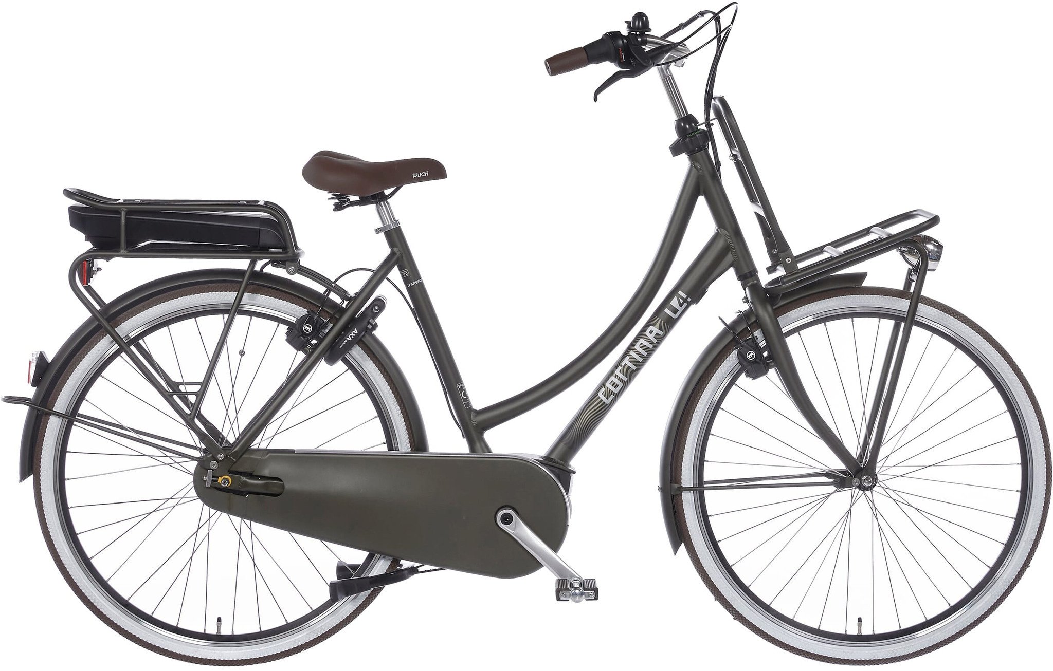 Cortina E-U4 Transport Damesfiets 28 inch Bosch Active Line Plus Middenmotor 7v Elegance Green Matt