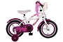 Volare Heart Cruiser Meisjesfiets 12 inch Wit Paars 1 klein