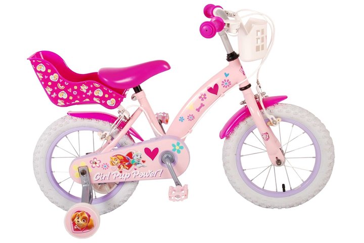 Paw Patrol Kinderfiets Meisjes 14 inch Roze Twee handremmen 1