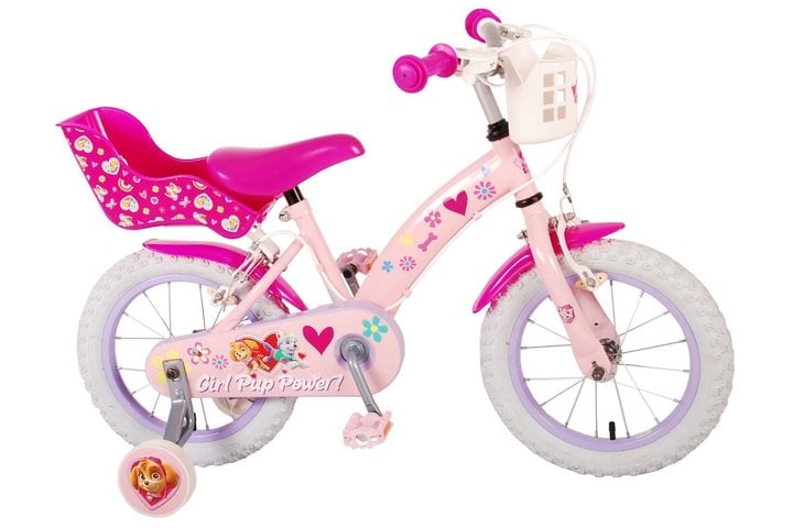 Paw Patrol Kinderfiets Meisjes 14 inch Roze Twee handremmen 2