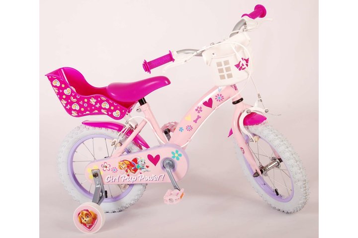 Paw Patrol Kinderfiets Meisjes 14 inch Roze Twee handremmen 3