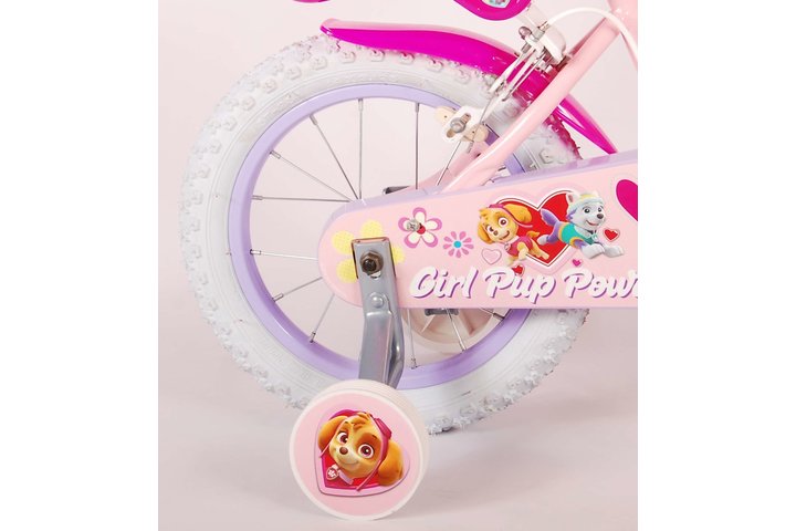 Paw Patrol Kinderfiets Meisjes 14 inch Roze Twee handremmen 5