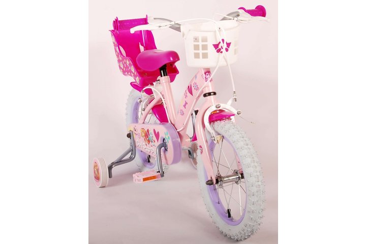 Paw Patrol Kinderfiets Meisjes 14 inch Roze Twee handremmen 9