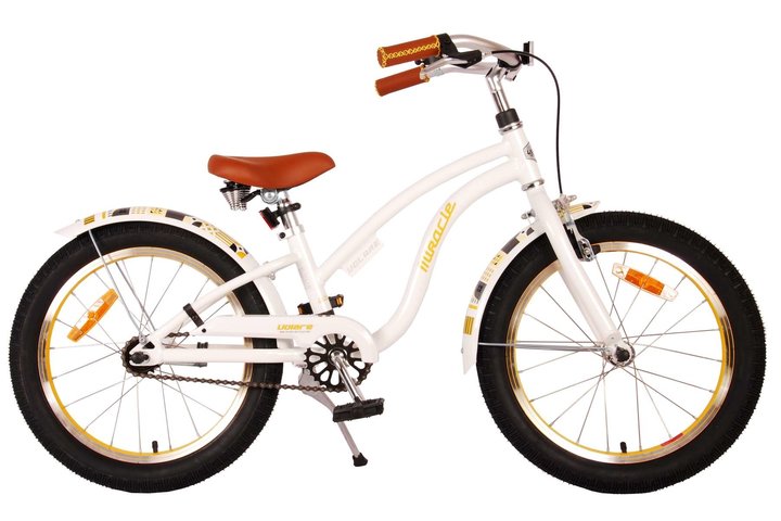 Volare Miracle Cruiser Kinderfiets Meisjes 18 inch Wit 1