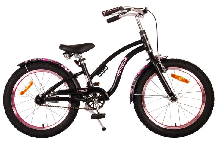 Volare Miracle Cruiser Kinderfiets Meisjes 18 inch Mat Zwart 1