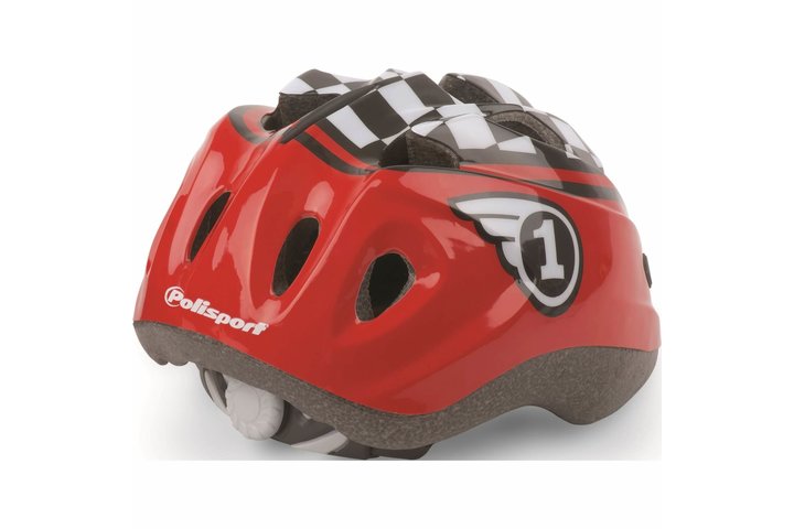 Polisport helm Race XS rd/zw 9