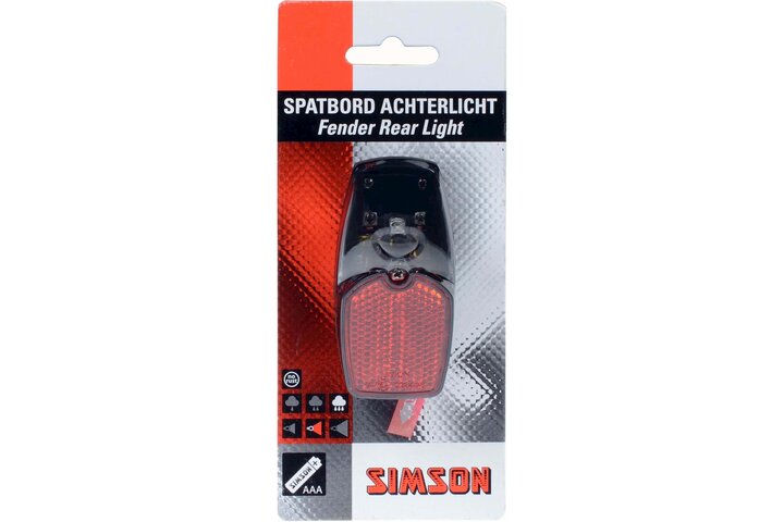 Simson achterlicht Led batterij spatbord 1